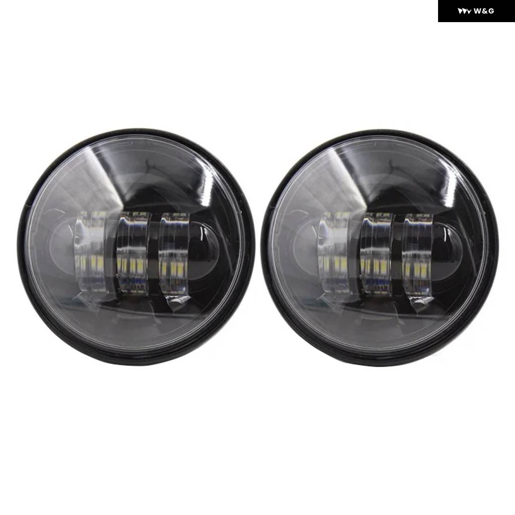 並行輸入品 クローム 4.5インチ プロジェクター LED 補助ランプ ハーレー バイク LED フォグランプ  カスタム パーツ_1