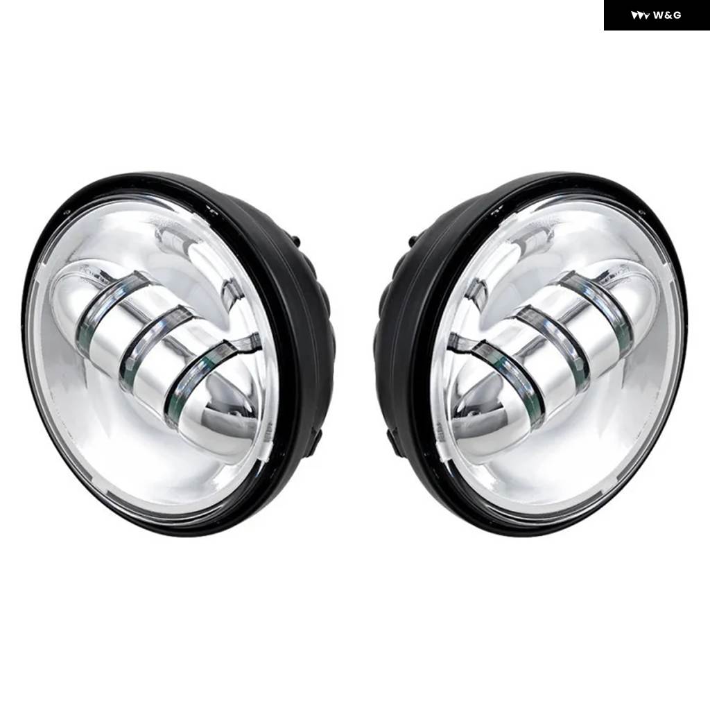 並行輸入品 クローム 4.5インチ プロジェクター LED 補助ランプ ハーレー バイク LED フォグランプ  カスタム パーツ_2