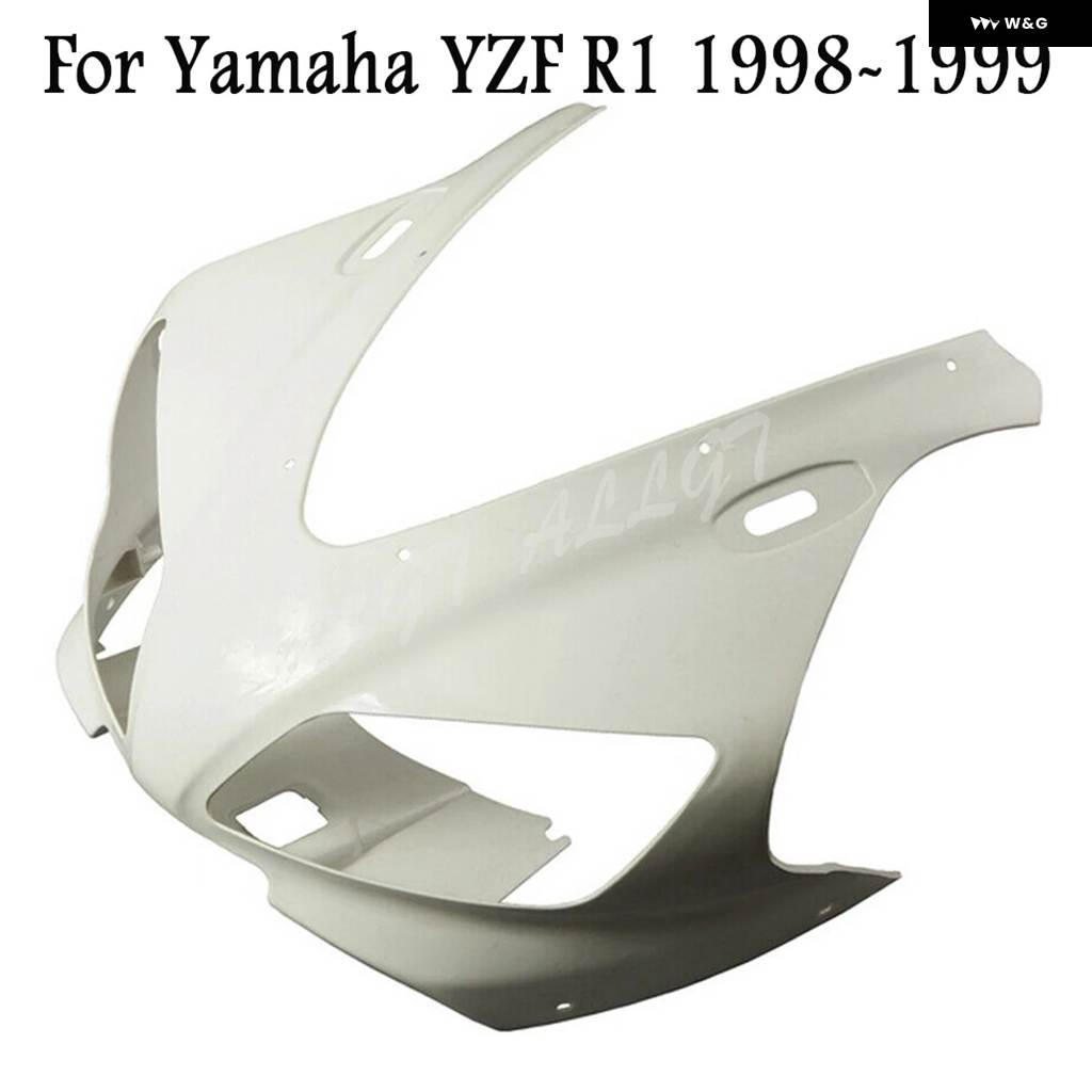 並行輸入品 オートバイ 未塗装 アッパーフロントカウル ノーズ フェアリング ヤマハ YZF-R1 1998-2005 2006_2