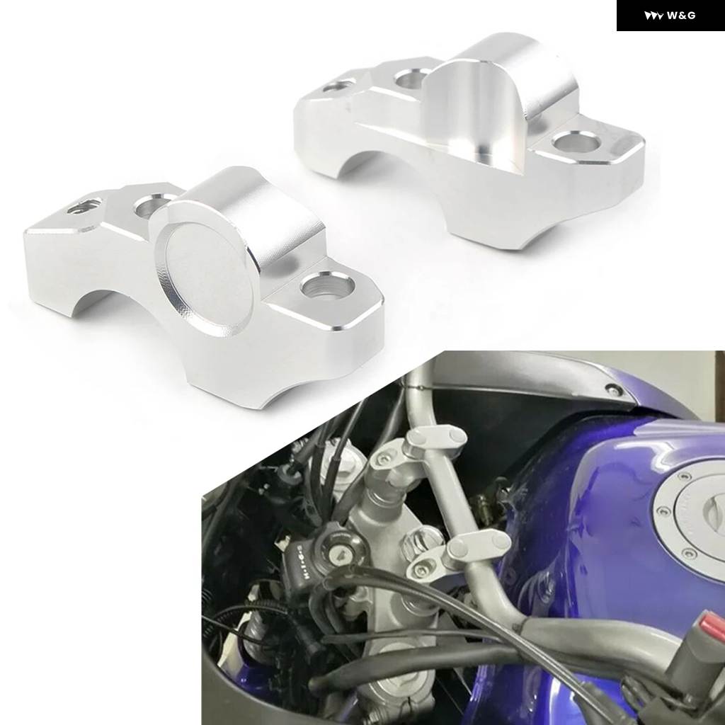 並行輸入品 ペア バイク CNC ハンドルバー ライザーエクステンションバック移動 ハンドルバー ライザー BMW S1000Rの画像