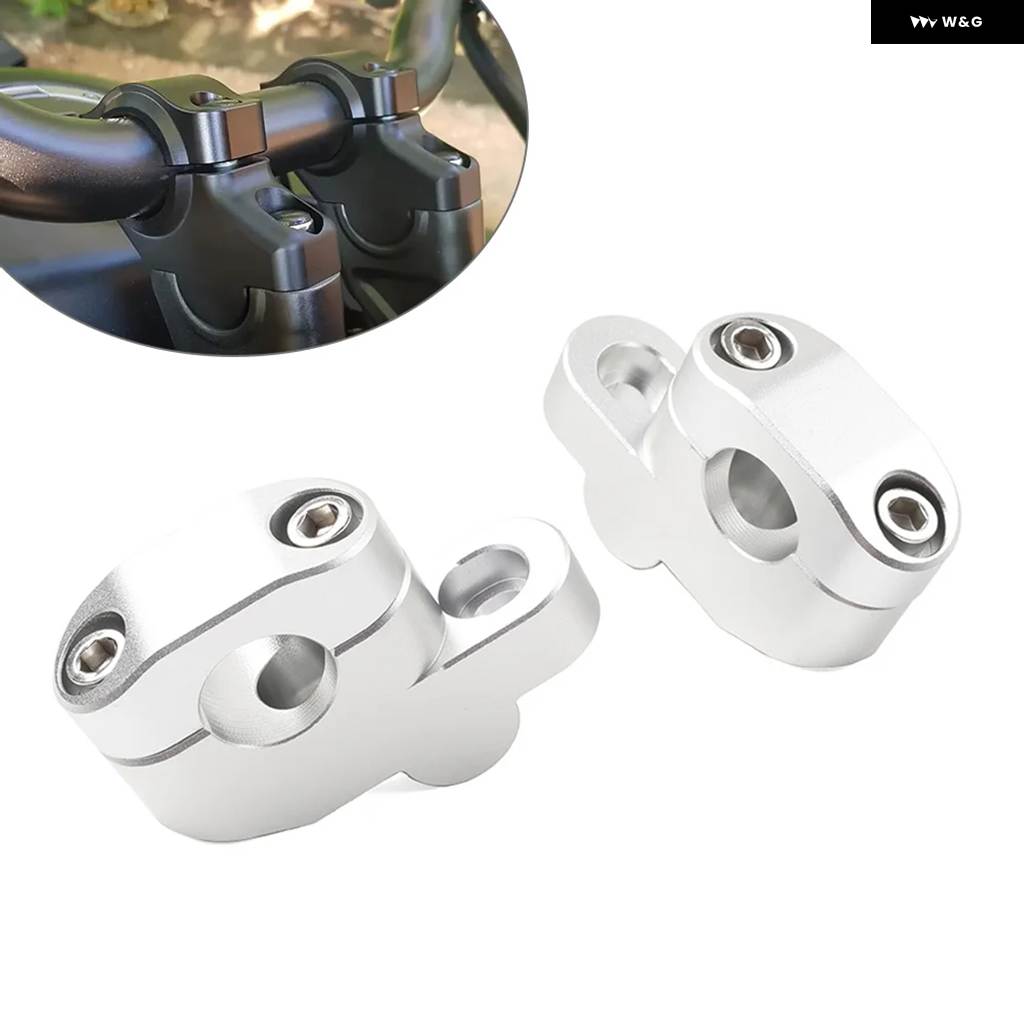 並行輸入品 オートバイ 7/8インチ 22MM オフセット ハンドルバー クランプ マウント ライザー ホンダ スズキ ヤマハ カの画像