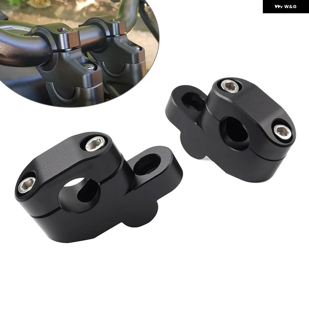 並行輸入品 オートバイ 7/8インチ 22MM オフセット ハンドルバー クランプ マウント ライザー ホンダ スズキ ヤマハ カの画像