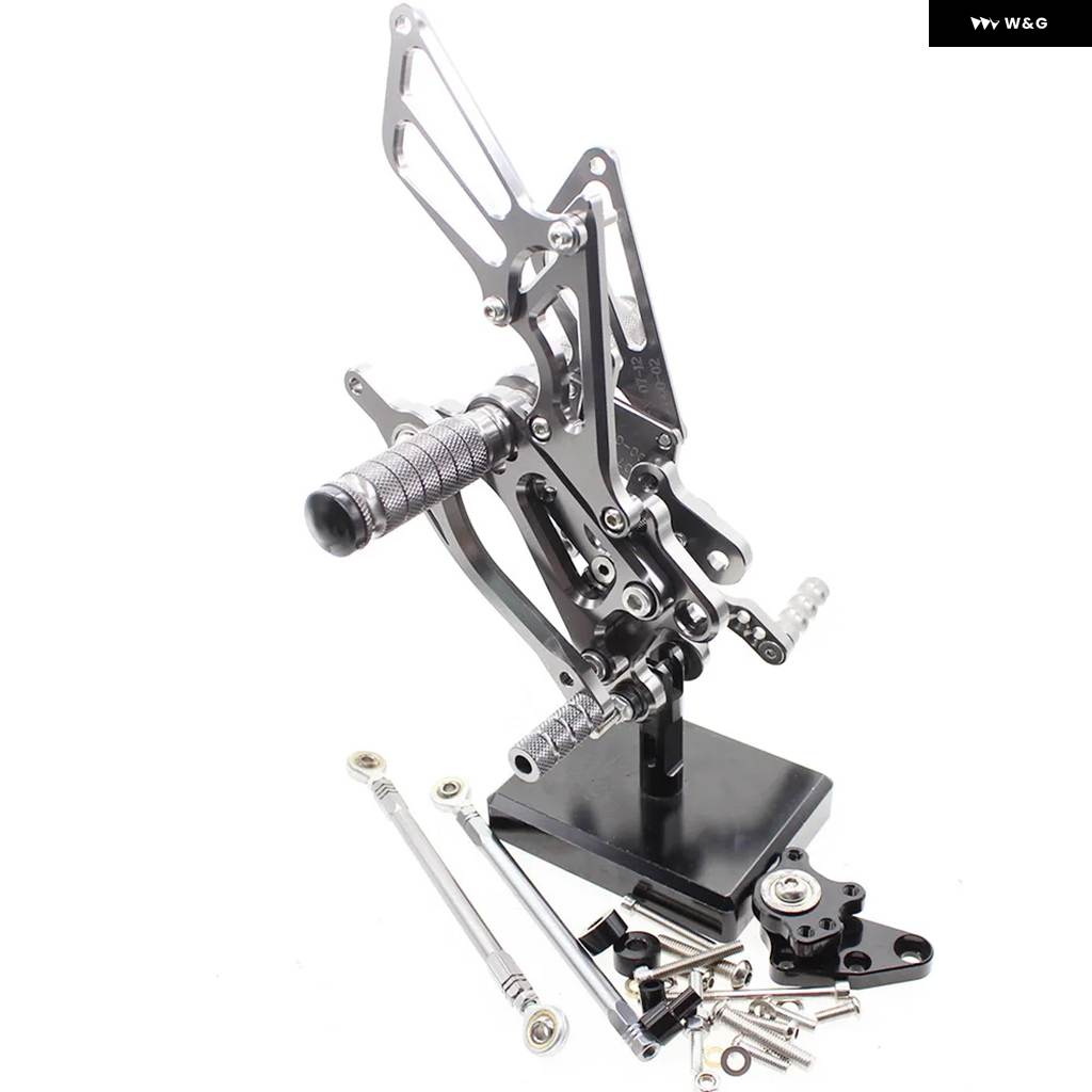 ブランド登録なし - 並行輸入品ホンダ CBR600RR 2003-2006 自動二輪車 フットレスト 後押し仕かける CNC軽銀 フットペグ