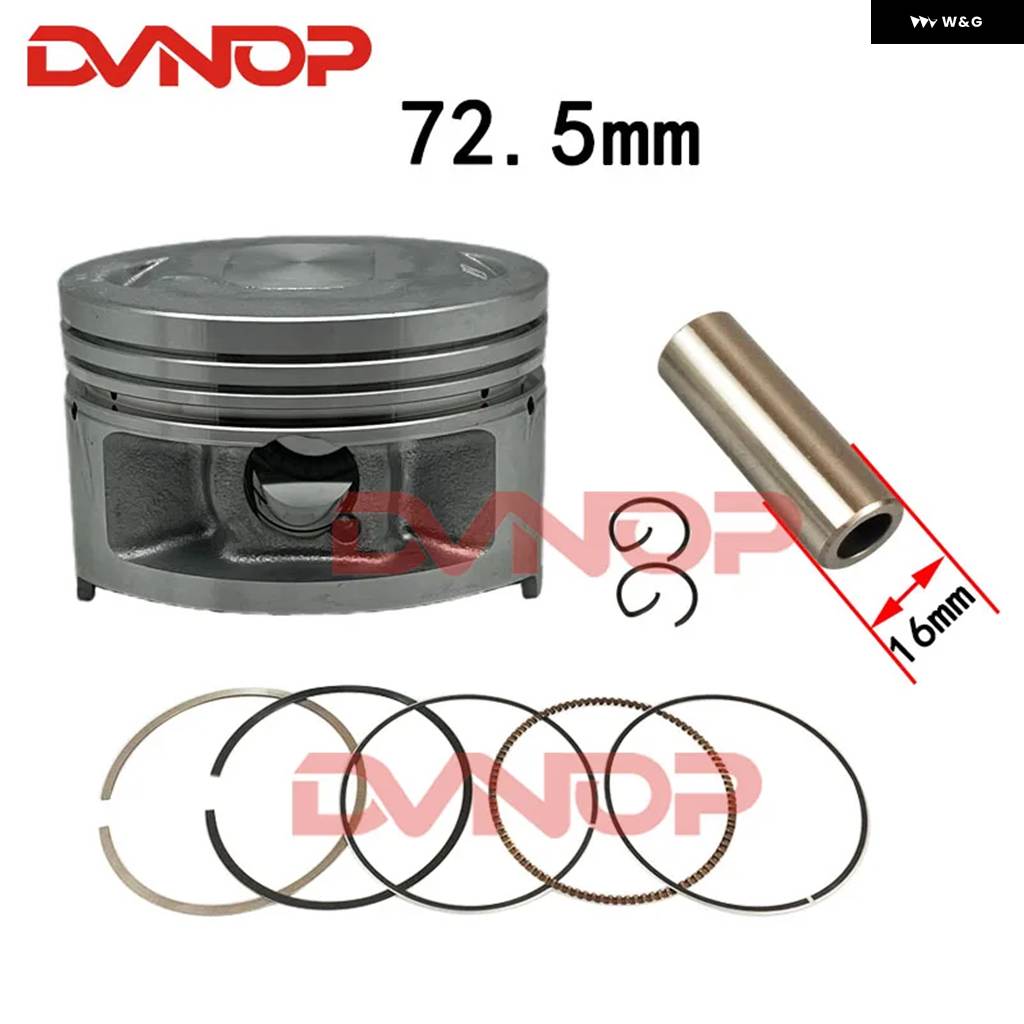並行輸入品72.5MM ビッグボアピストンガスケットキット CG250 CG350 CG 350CC 16MMピン オートバイ エンジン パーツの画像