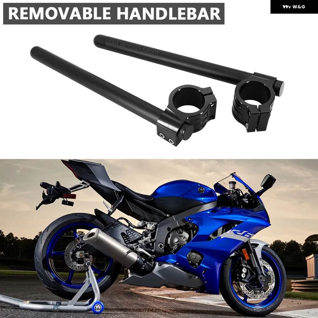 並行輸入品オートバイ クリップオン フォーク ライザーレギュラー ハンドルバー ヤマハ YZF-R1 YZF-R7 YZF-R6 YZF-R3 YZF-R25 YZF750 FZR1000 R7 R6の画像