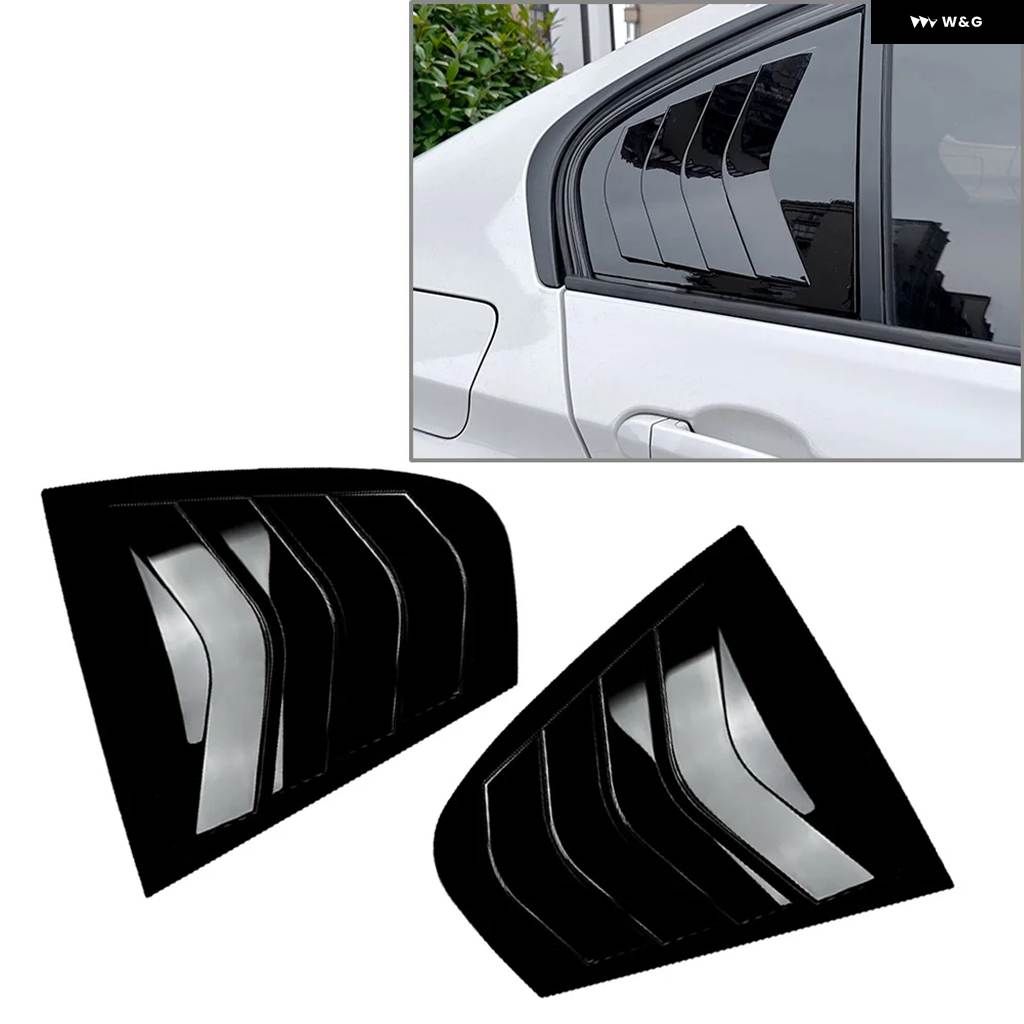 並行輸入品2個 車用 リアサイドウィンドウ クォータールーバー トリム 外装 アクセサリー BMW F30 3シリーズ 2013 - 19の画像