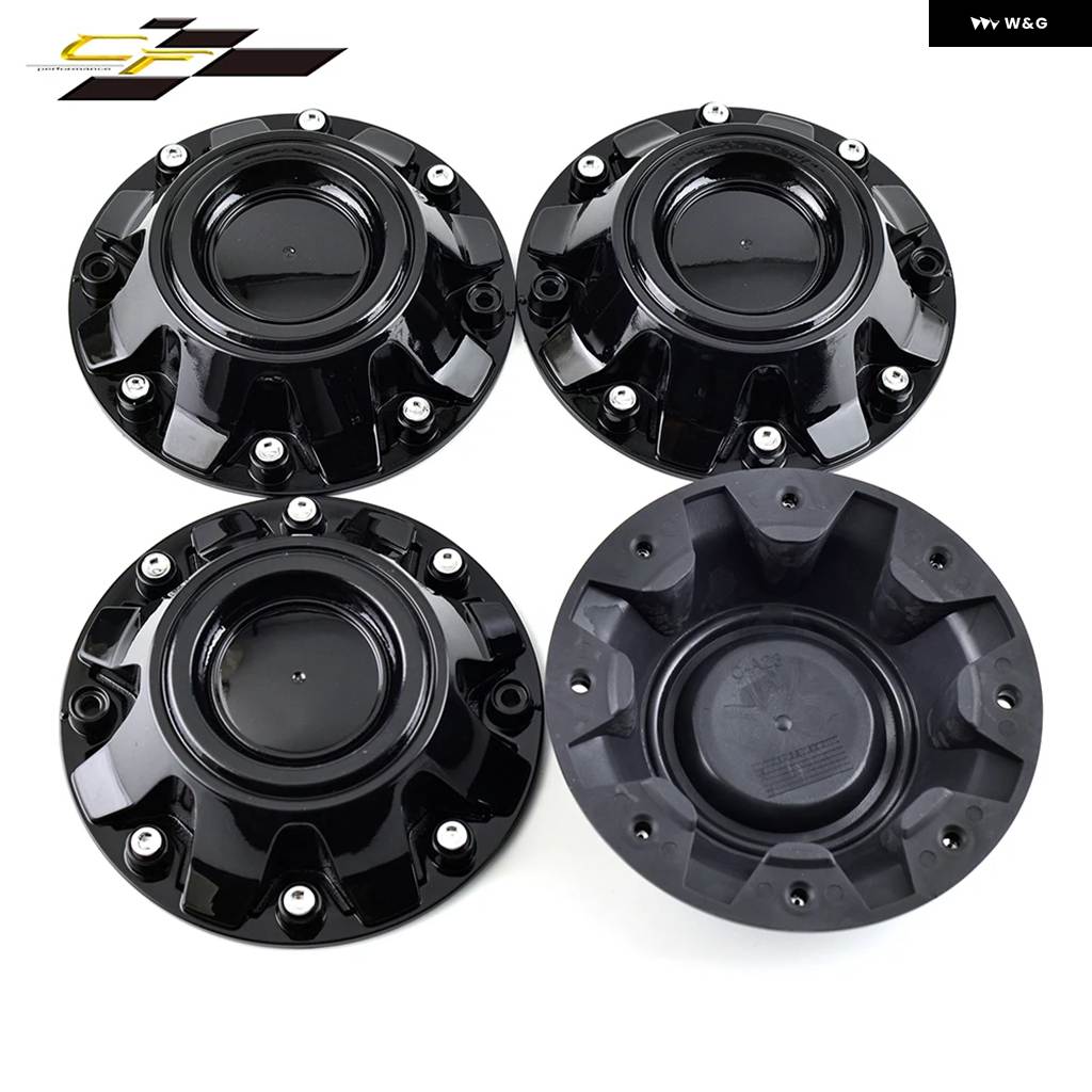 並行輸入品 4個 174.9MM 6.89インチ OD 150MM 5.91インチ ID 車ホイールセンターハブキャップ MAX X07 リムハブカップカバー ABSの画像