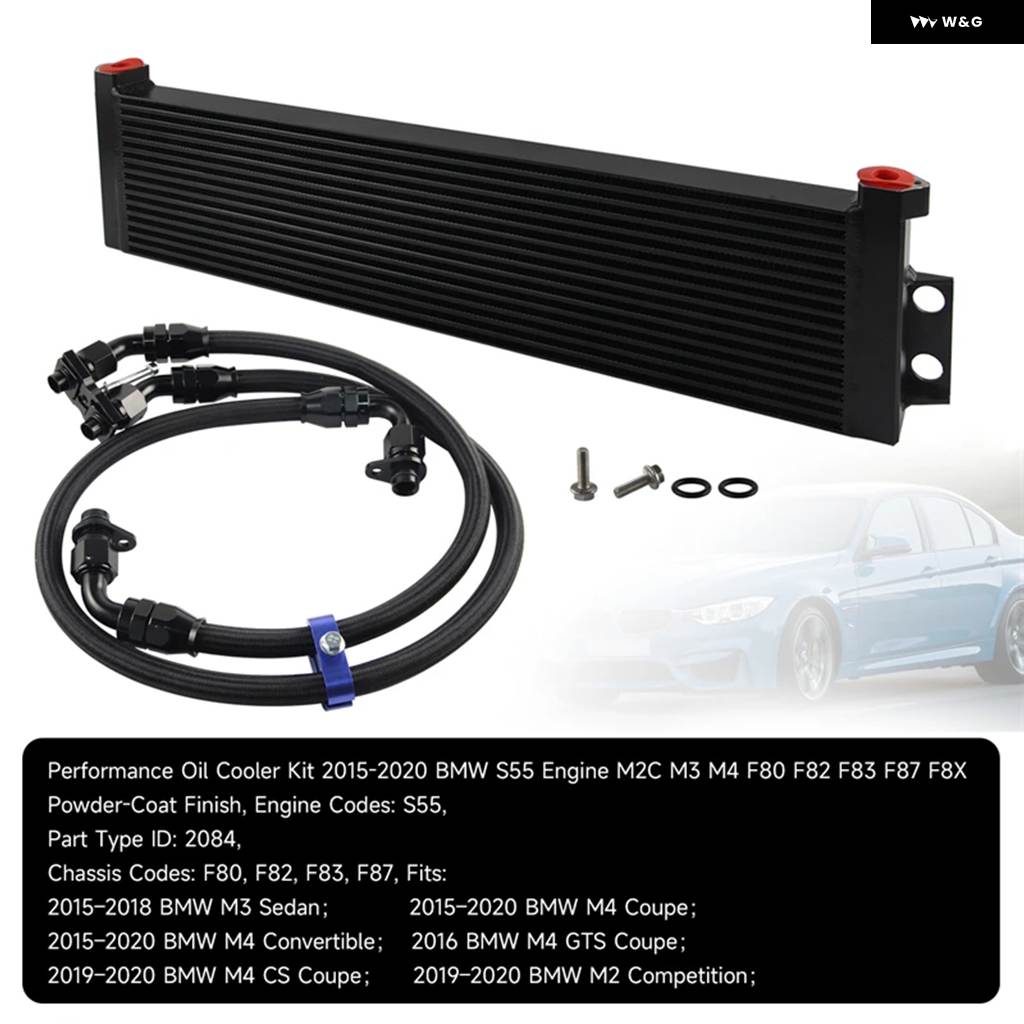 並行輸入品 パフォーマンス オイルクーラー キット BMW M3 M4 M2 S55 F80 F82 F83 F87 F8X 15-20の画像