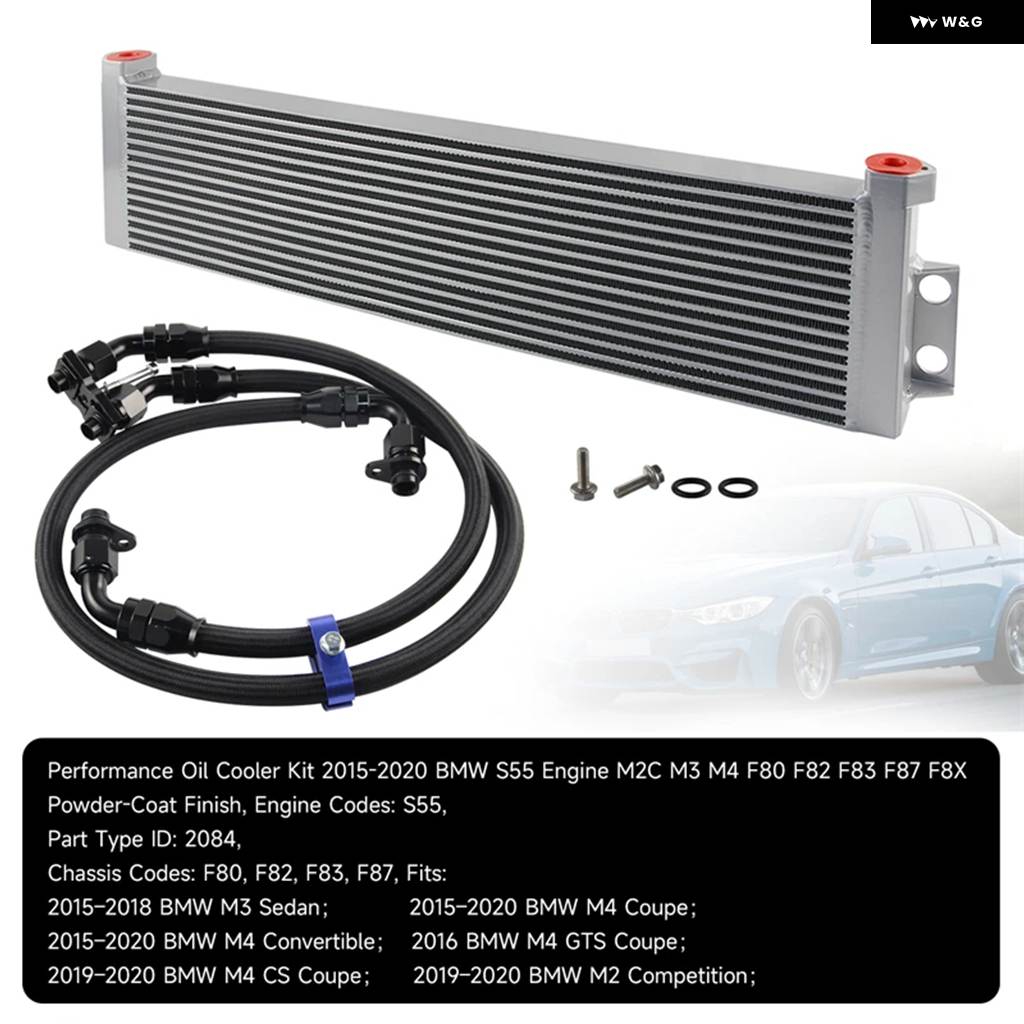 並行輸入品 パフォーマンス オイルクーラー キット BMW M3 M4 M2 S55 F80 F82 F83 F87 F8X 15-20の画像