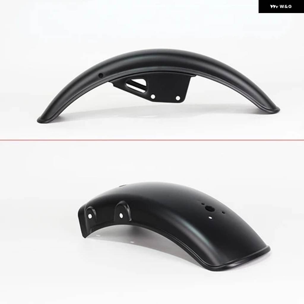 並行輸入品 バイク レトロ ブラック フロント リア フェンダー レトロ マッドガード カバー メタル プロテクター スズキ GN125 GN250 GN 12の画像