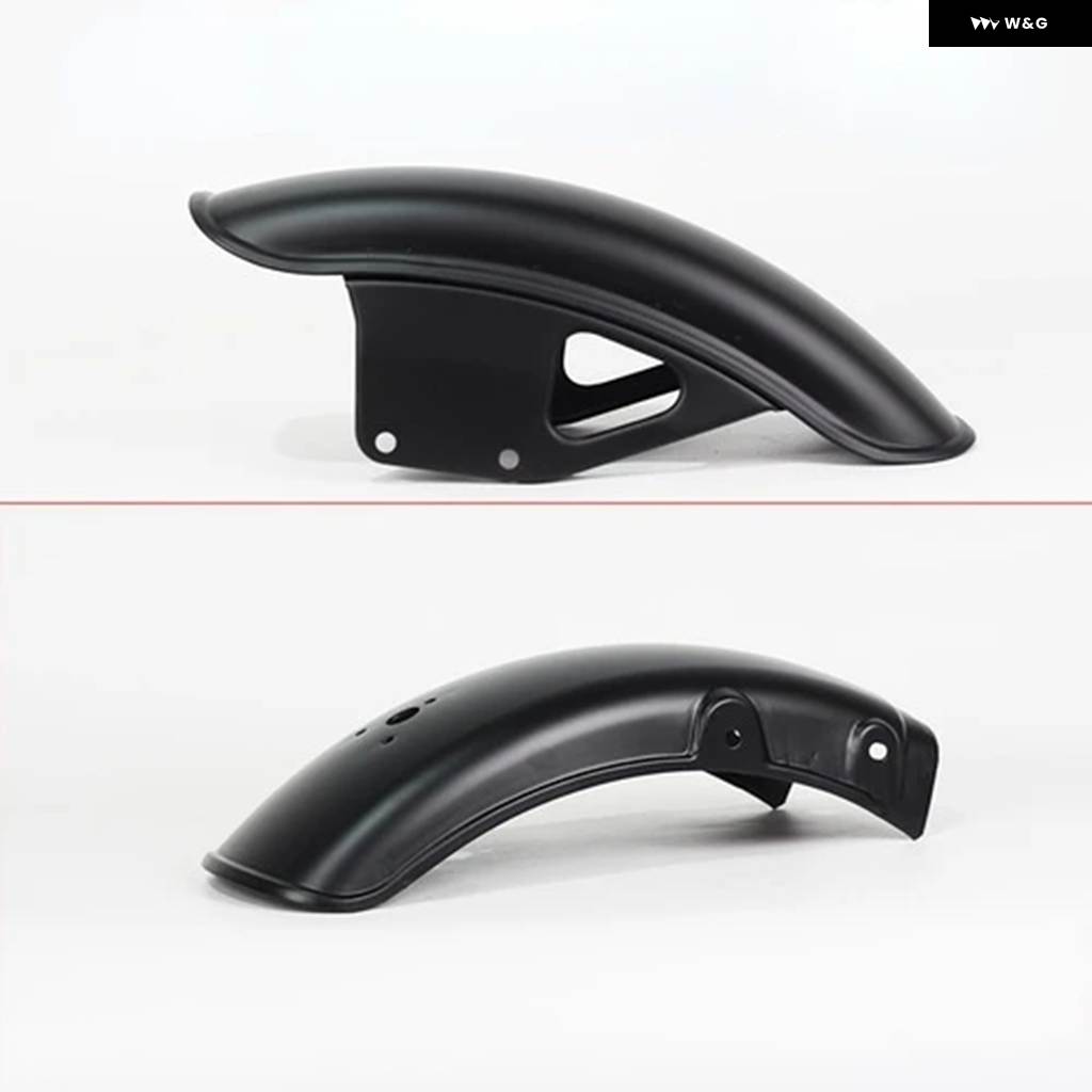 並行輸入品 バイク レトロ ブラック フロント リア フェンダー レトロ マッドガード カバー メタル プロテクター スズキ GN125 GN250 GN 12の画像