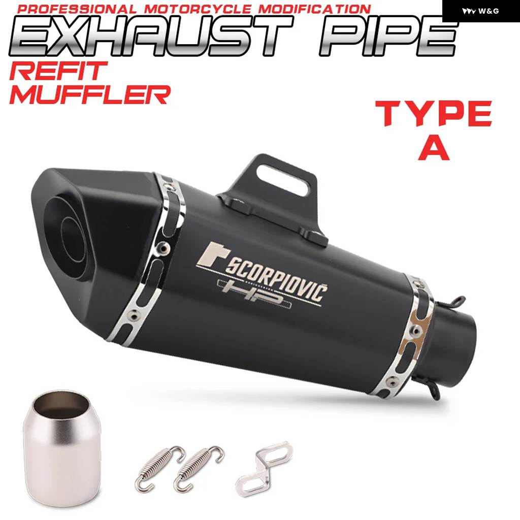 並行輸入品 51MMインレット オートバイ エキゾーストマフラー FZ1 R6 R15 R3 ZX6R ZX10 Z900 1000 CBR1000 GSXR1000 B10の画像