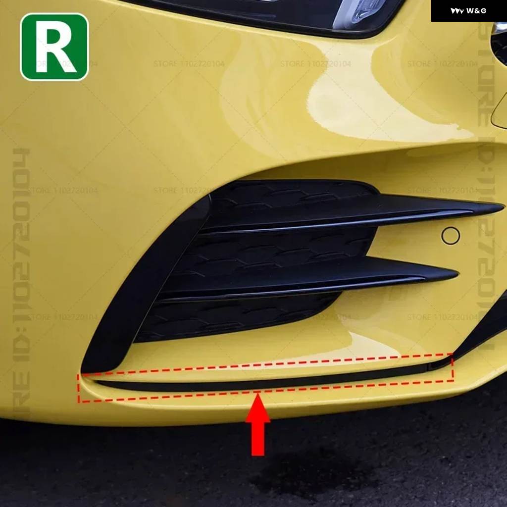 並行輸入品 2019-2022 W177 メルセデス ベンツ A220 A250 A35 AMG フロント バンパー リップカバー トリム ストリップ 1778854302 17788543の画像