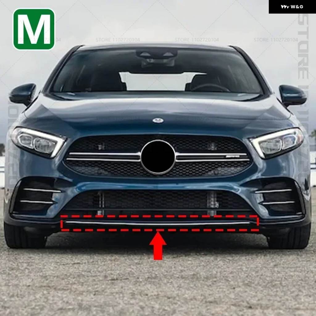 並行輸入品 2019-2022 W177 メルセデス ベンツ A220 A250 A35 AMG フロント バンパー リップカバー トリム ストリップ 1778854302 17788543の画像