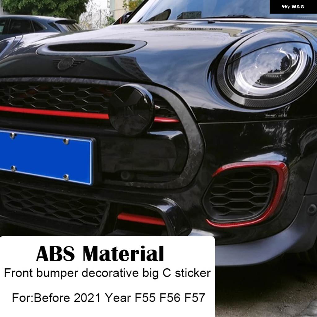 並行輸入品 車 ミニ クーパー JCW F55 F56 F57 コンパートメント フロント バンパー ラップ ベント バンパー デコレーション ステッカーの画像