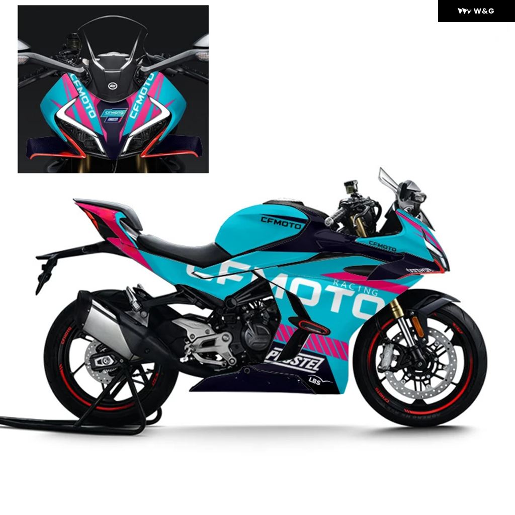 並行輸入品 オートバイ ステッカー タンク パッド プロテクター デカール CFMOTO 450SR_4