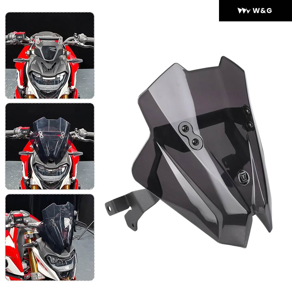 並行輸入品 スモーク ウィンドスクリーン ウィンドシールド BMW G310R 2017-2025 2024 GPSナビゲーション 電話 ブラケット エアデフレクター ウィンドシー_1