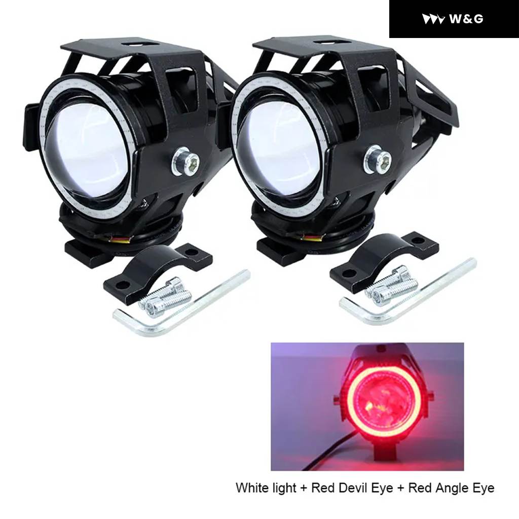 並行輸入品 2個 125W オートバイ バイク ヘッドライト エンジェルアイ