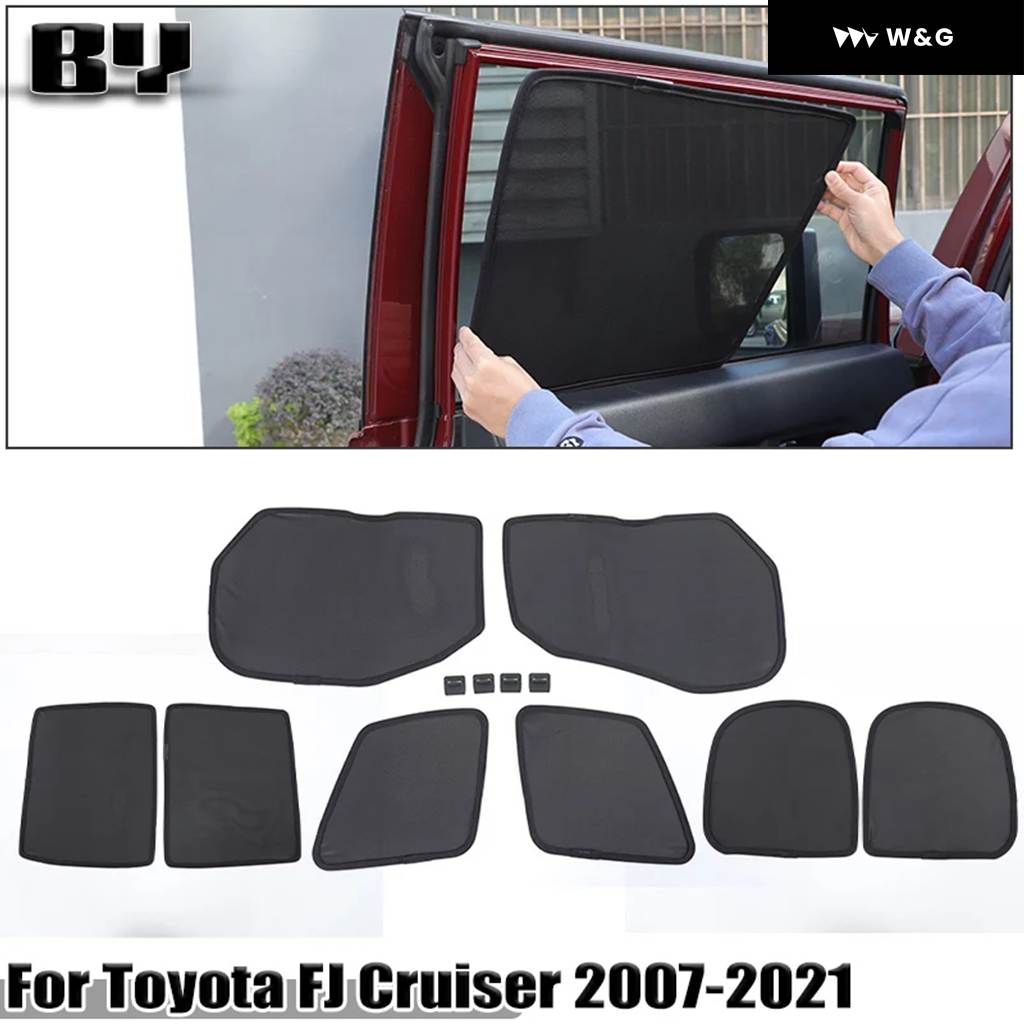 並行輸入品 トヨタ FJクルーザー 2007-2021 マグネット式サンシェード