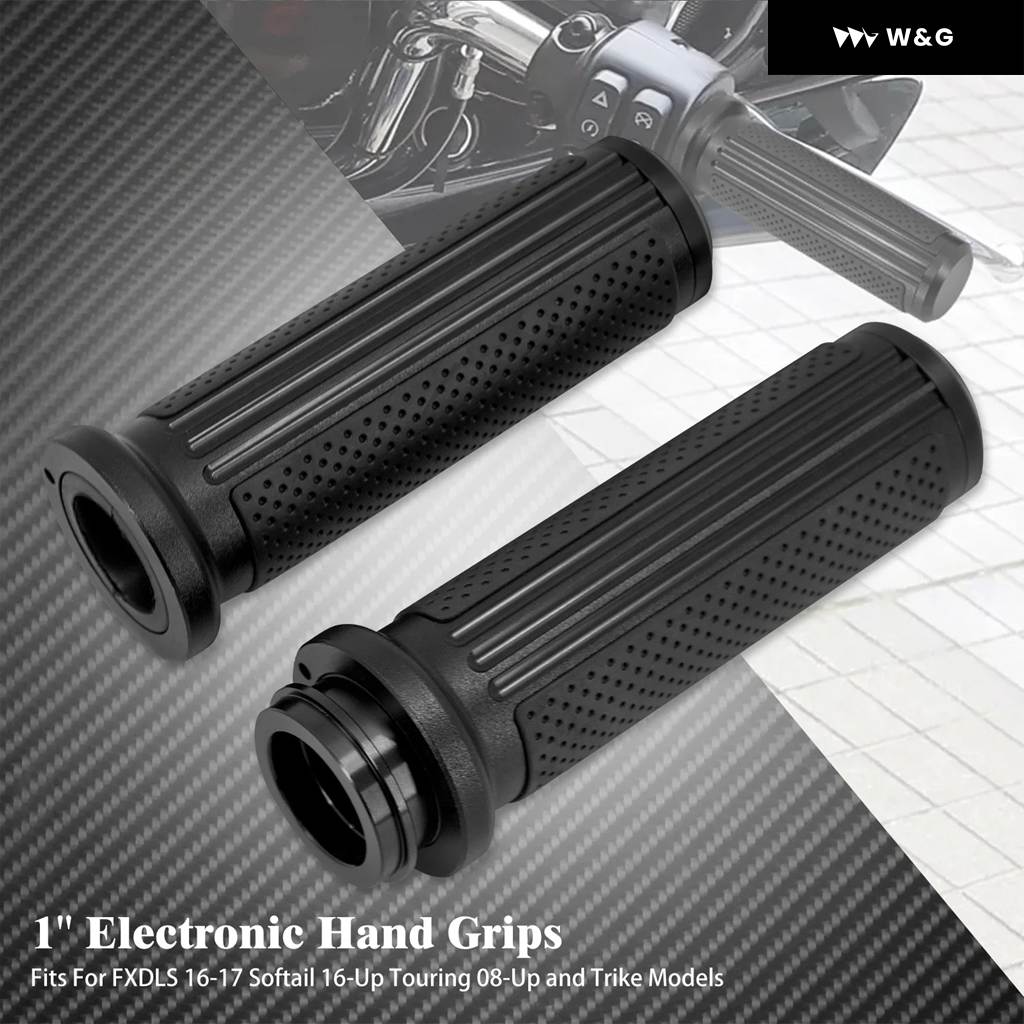 並行輸入品  オートバイ バイク 電子ハンド グリップ 1インチ 25MM ハンドルバー スロットル グリップ ハーレー ツーリンの画像