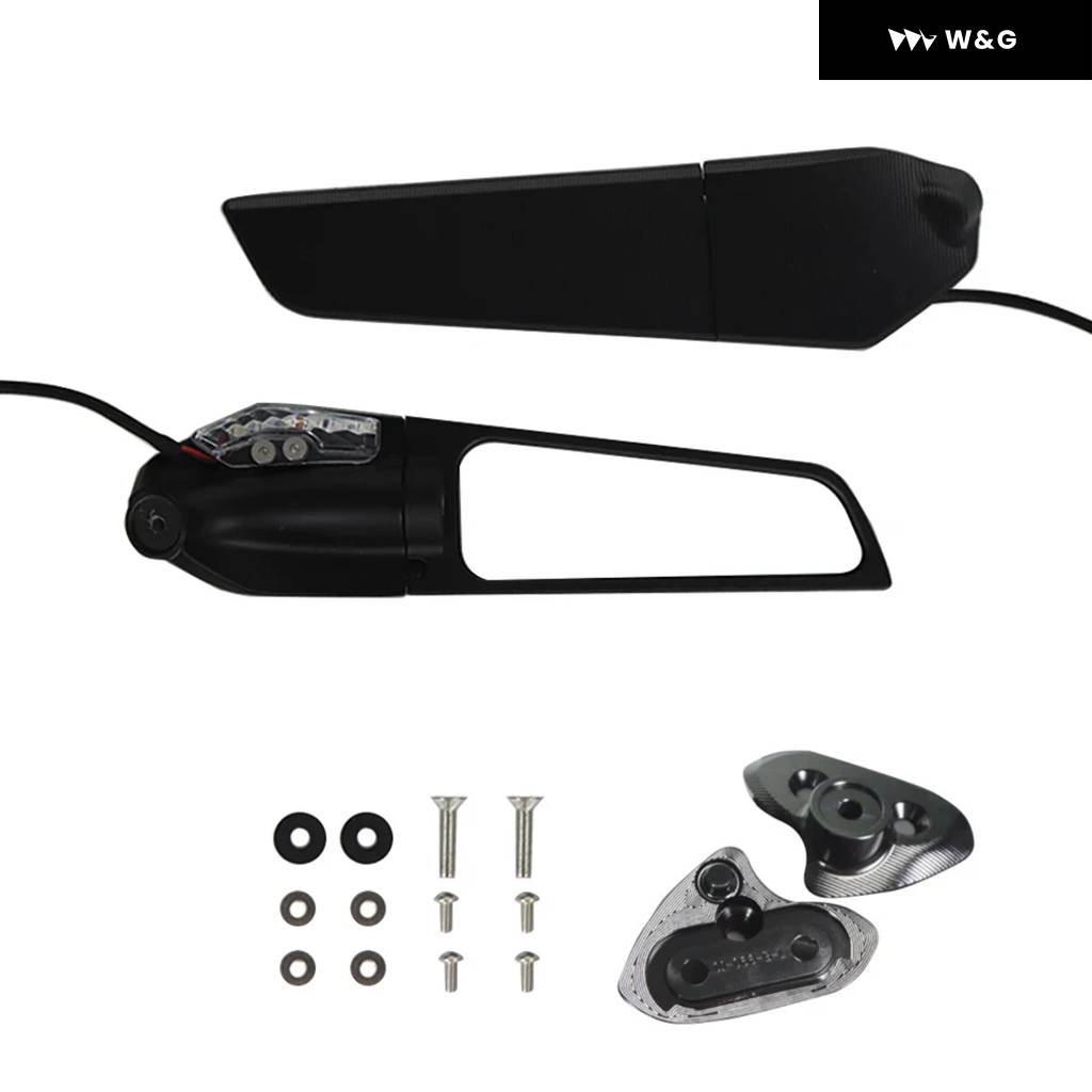 並行輸入品  ヤマハ YZF-R1 R1 2015-19 オートバイ バイク サイドミラー ウィング調整可能回転式バックミラーの画像