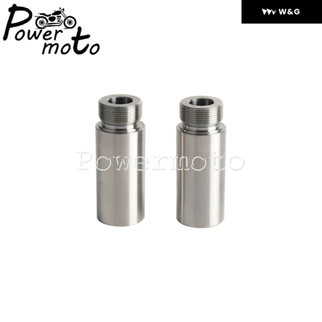 並行輸入品  オートバイ バイク フロント フォーク チューブ エクステンダー クローム 39MM フォーク チューブ 2インチ_2
