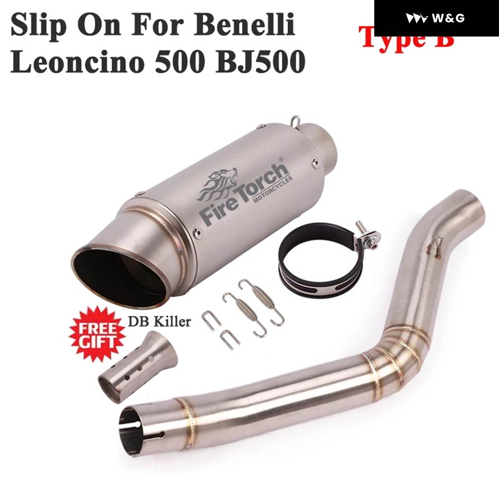 並行輸入品  スリップオン ベネリ レオンチーノ 500 BJ500 オートバイ バイク GP エキゾースト エスケープ サイレンの画像