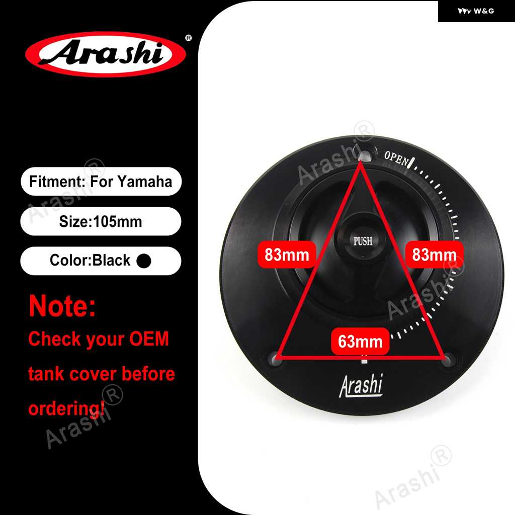 並行輸入品燃料タンク ガスキャップ ヤマハ YZF R3 YZF-R3 2014-18 2022 CNC タンクカバー ガソリン カバー 3取り付けスポットの画像