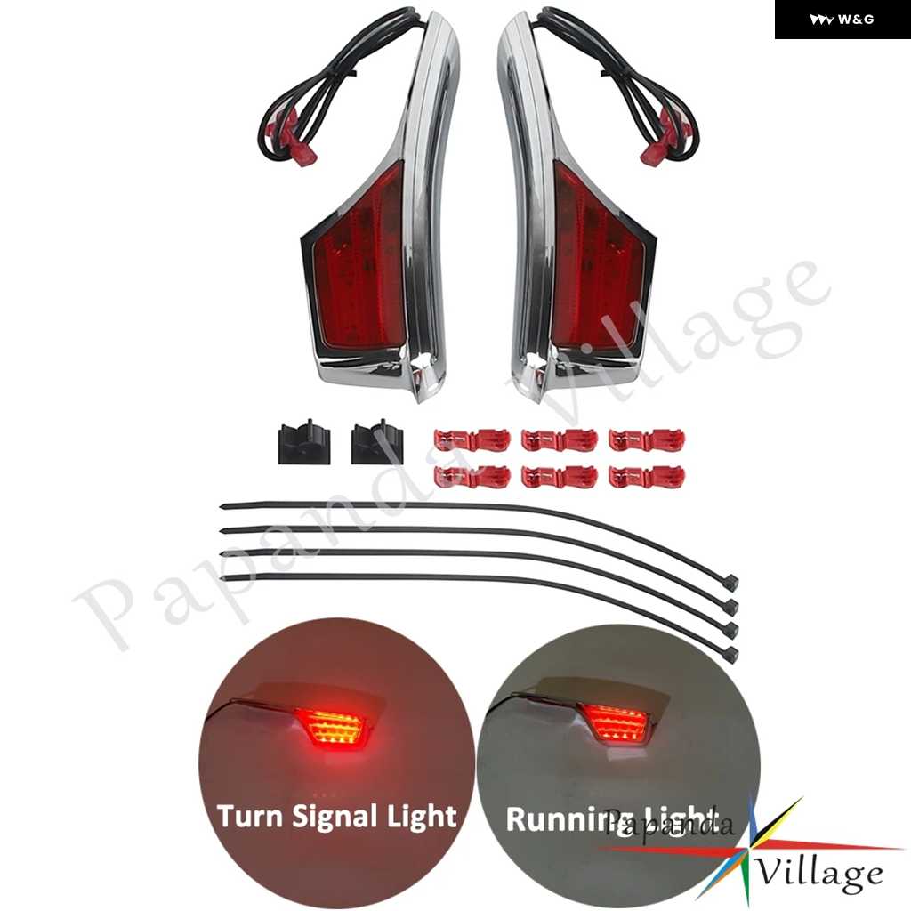 並行輸入品リアウィンカーウインカー ホンダ ゴールドウイング GL1800 パッセンジャーグラブレール LEDライト オートバイ バイク_1