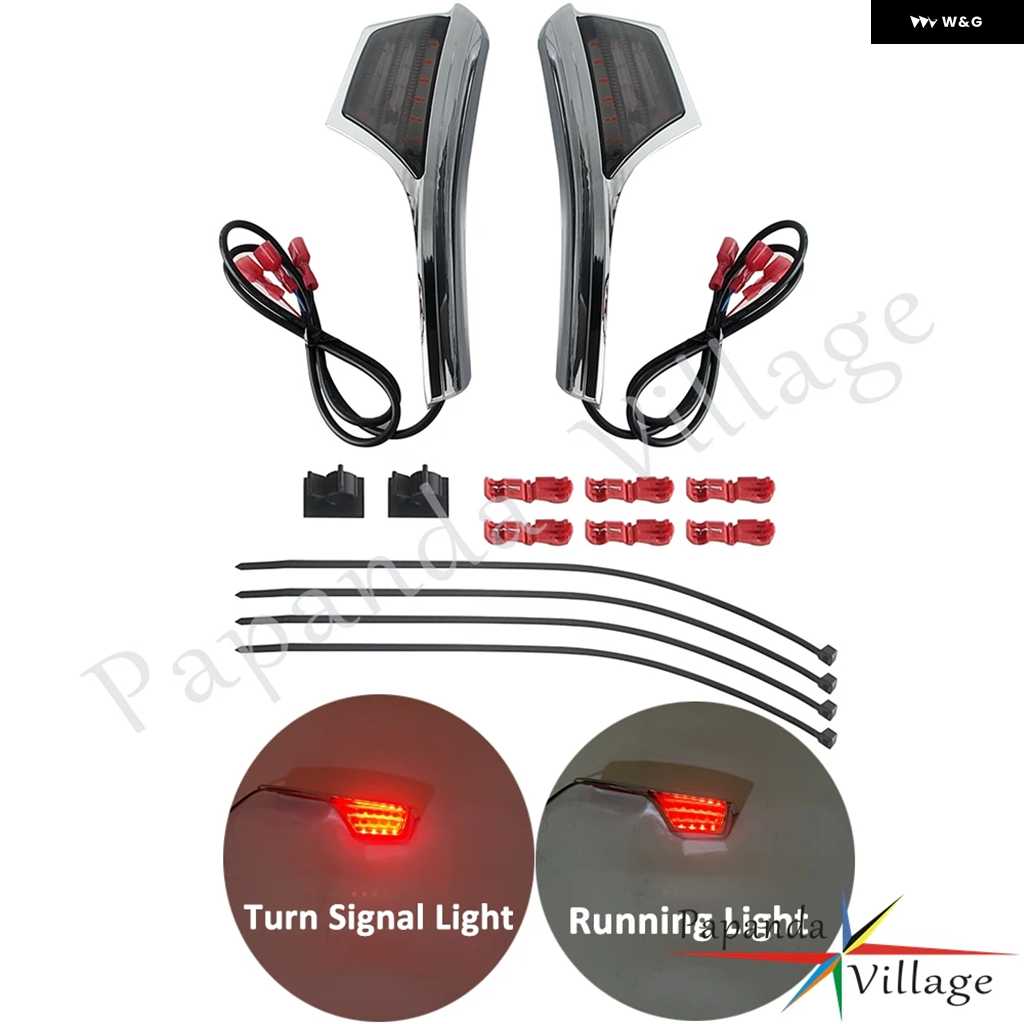 並行輸入品リアウィンカーウインカー ホンダ ゴールドウイング GL1800 パッセンジャーグラブレール LEDライト オートバイ バイク_2