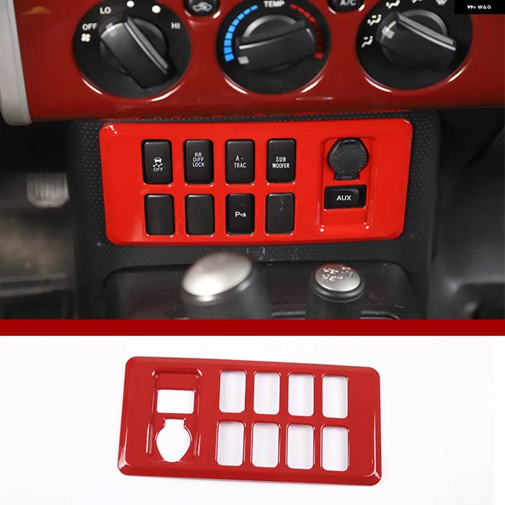 並行輸入品トヨタ FJ クルーザー 2007-2021 内装 ABS レッド カー