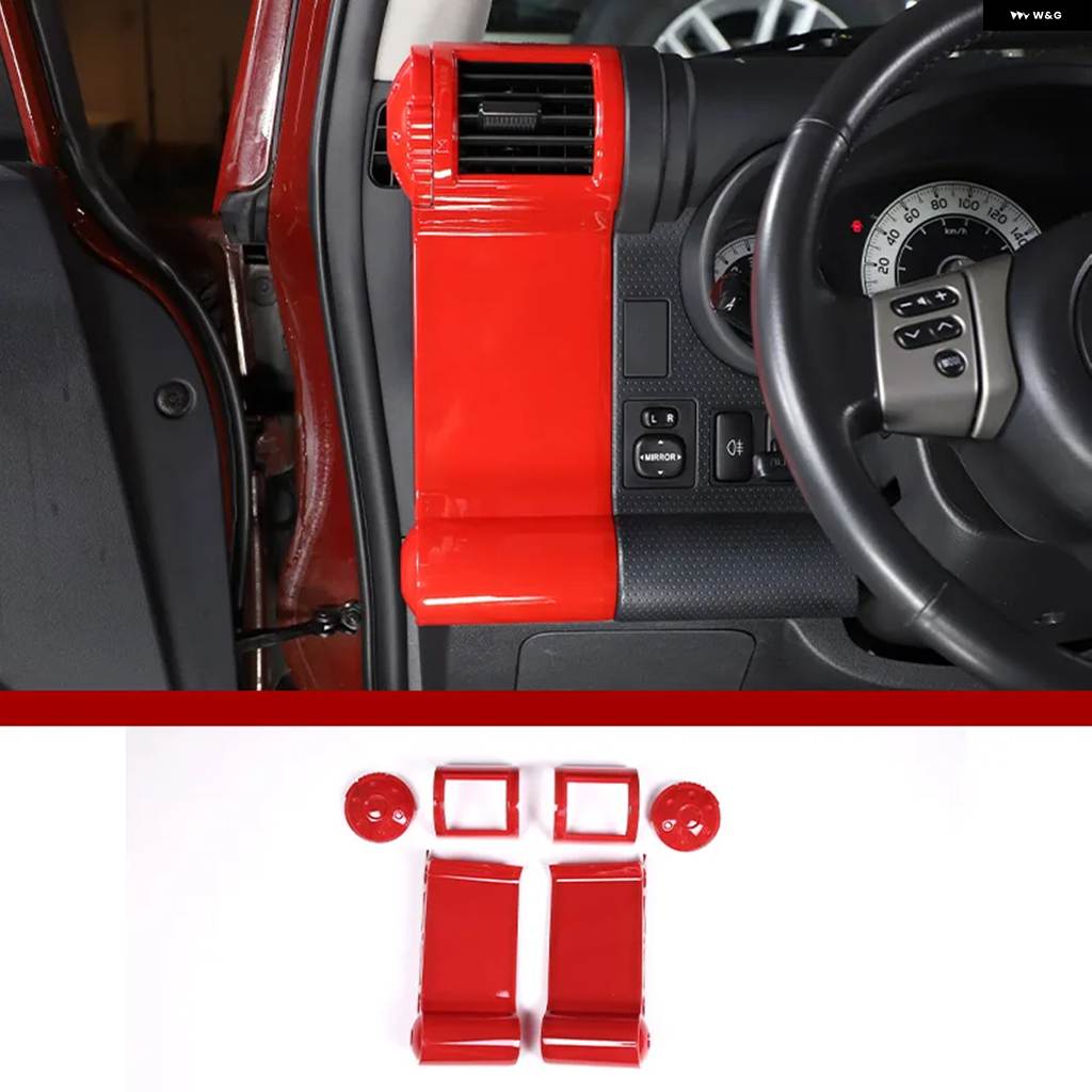 並行輸入品トヨタ FJ クルーザー 2007-2021 内装 ABS レッド カー