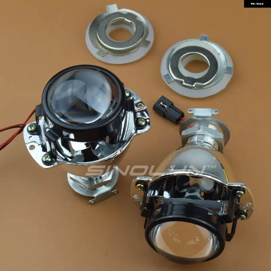 並行輸入品1.8インチ ミニプロジェクター バイ キセノン レンズ ヘッドライト H7 H4 バイク ヘッドランプ H1 HID 車用ライト カーアクセサリー_1