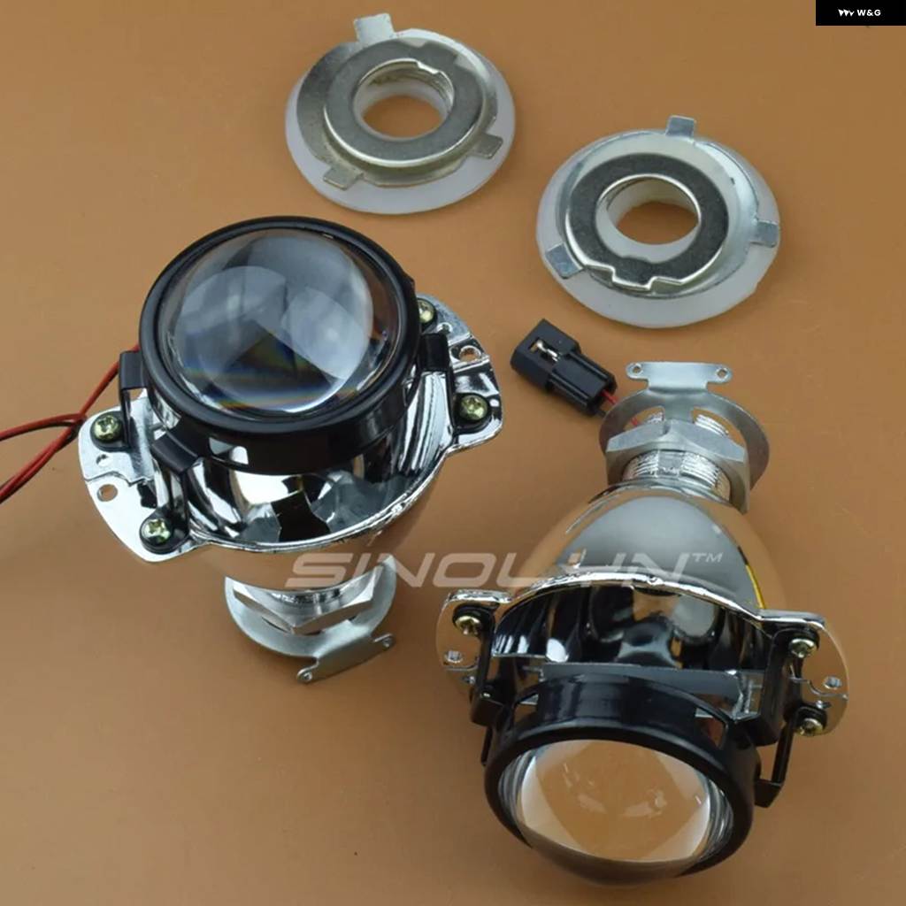 並行輸入品1.8インチ バイ キセノン レンズ ヘッドライト H4 H7 拡大鏡レンズ H1 プロジェクター カーライト オートバイ カーアクセサリーの画像