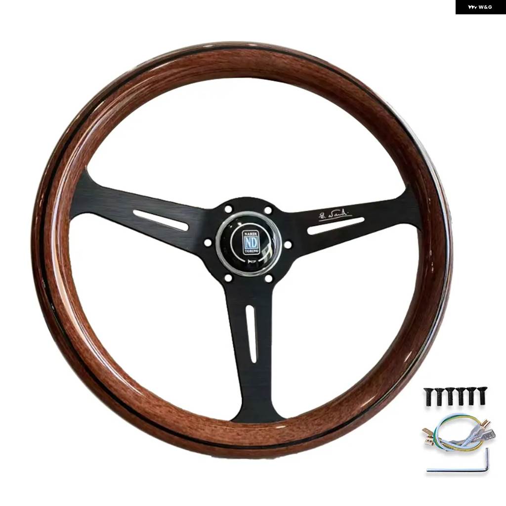 並行輸入品コピーウッド ステアリングホイール 350MM クラシック