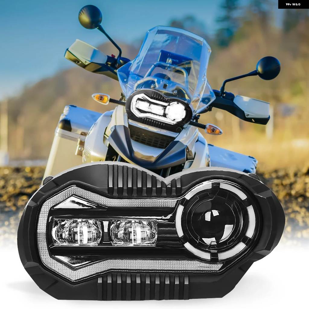 並行輸入品LEDフロント ヘッドライト BMW R1200GS アドベンチャー BMW 1200 GS アクセサリー ADV 2004-2012 HI/LO LEDライト オートバイ スーパーモト_1