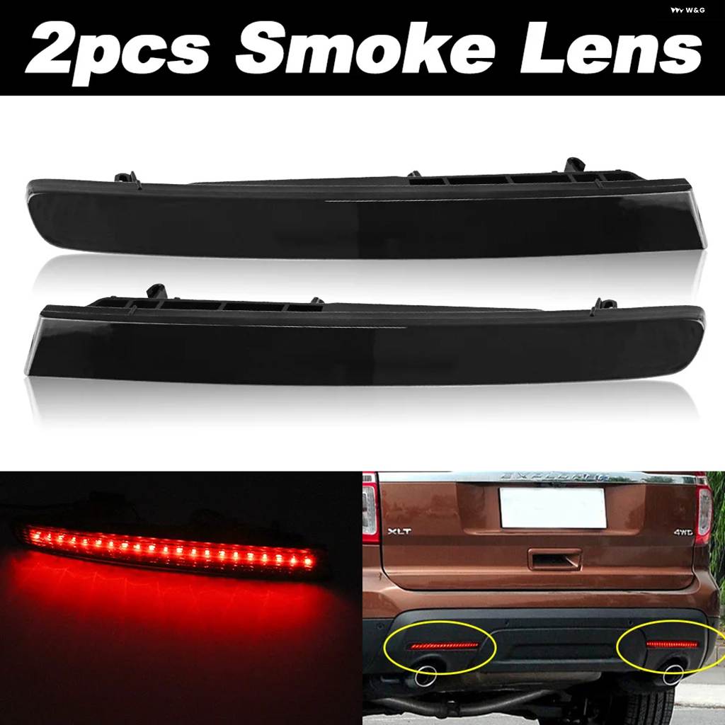 並行輸入品2個 車 LED リア バンパー リフレクター ライト フォード