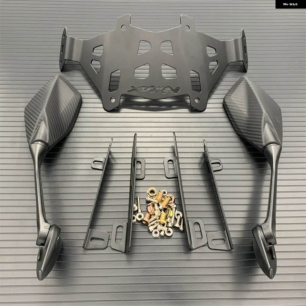 並行輸入品バイク フロントガラス ブラケット バックミラー ブラケット ヤマハ X N-MAX 2020 2021_5
