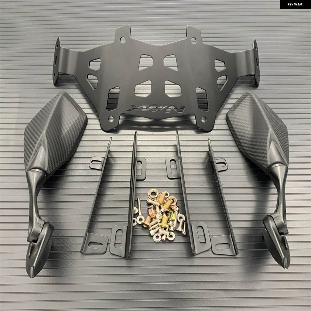 並行輸入品バイク フロントガラス ブラケット バックミラー ブラケット ヤマハ X N-MAX 2020 2021_4
