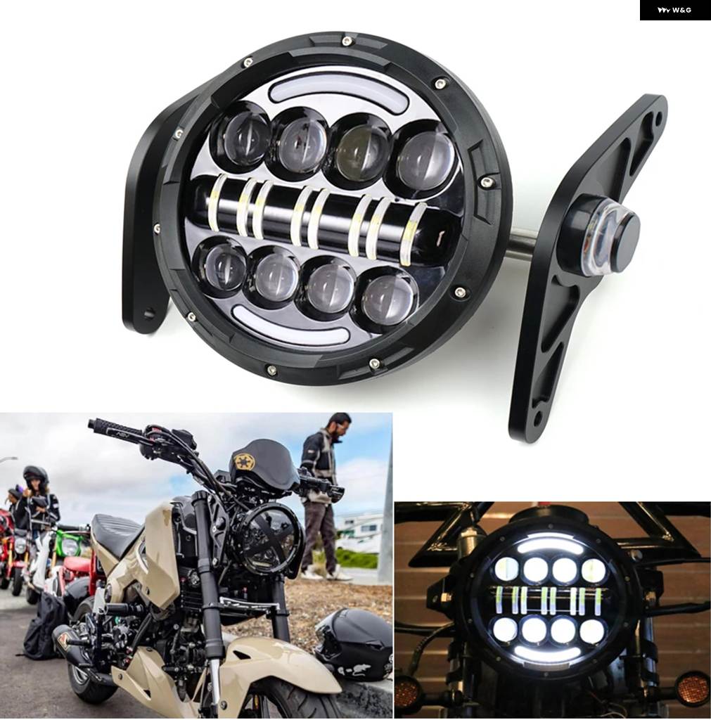 並行輸入品MSX125 2013-2016 ドゥカティ VENOM X12RS 125 フロント フォーク 60W LED ヘッドライト スポット 60W_3