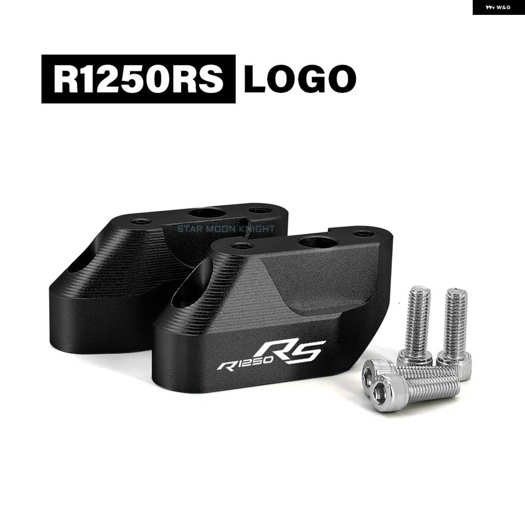 並行輸入品BMW R1200RS 2015 - 2020 R1250RS 2019 - 2021 R 1200 1250 RS オートバイ ハンドルバー ライザークランプ 延長 ハンドルバー アダプター_2