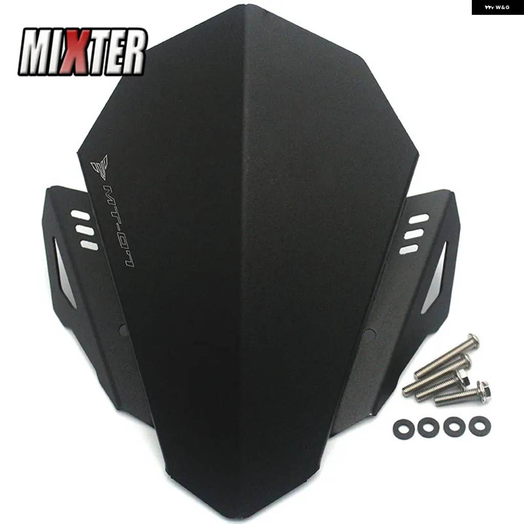 並行輸入品ヤマハ MT-07 FZ-07 2018 2019 2020 MT07 FZ07 FZ-07 バイク アクセサリー アルミ ウインドシールド ウインドスクリーン デフレクター_1