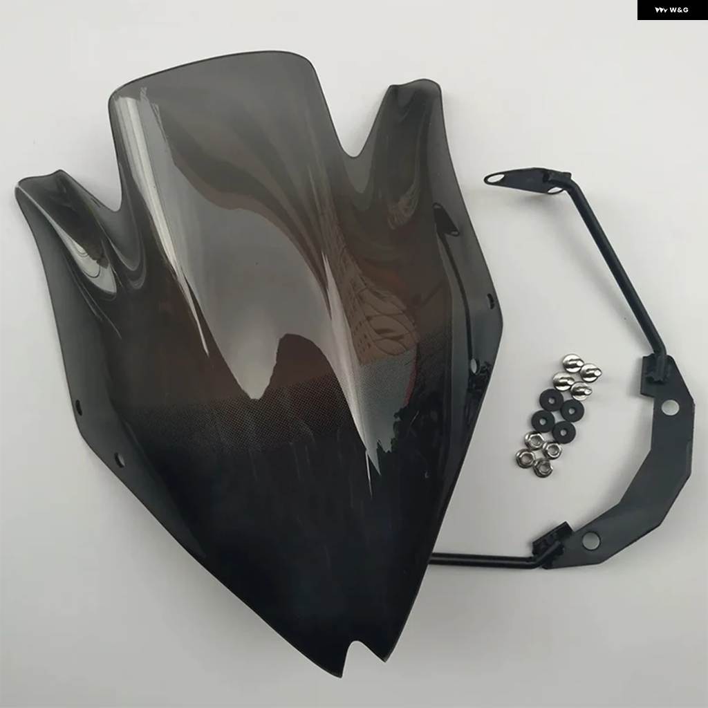 並行輸入品オートバイ ダブルバブル 風防 ウインドスクリーン 2007 - 10 2011 2012 カワサキ Z750 Z750R ブラックの画像