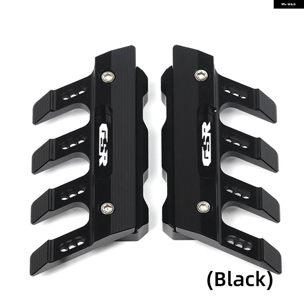 並行輸入品スズキ GSR400 GSR600 GSR750 GSR 600 750 バイク マッドガード フロント フォーク プロテクター ガードブロック フロントフェンダー スライの画像