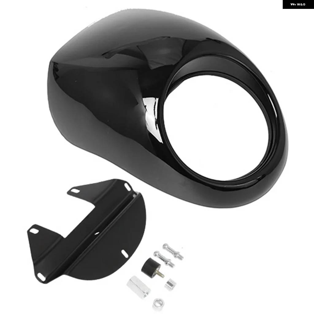 並行輸入品ヘッドライト カバー バイク ヘッドライト カバー ヘッドライト カバー XL1200 ブライトブラックの画像