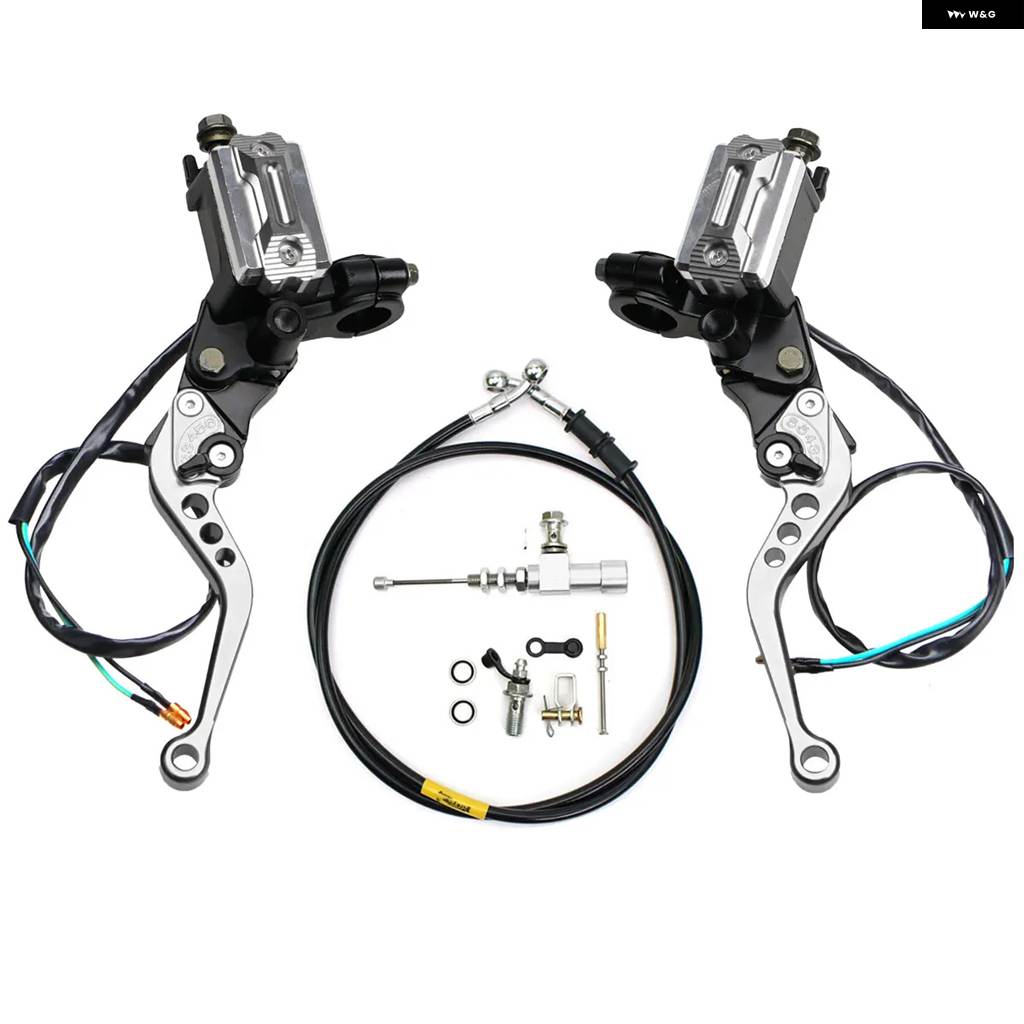 並行輸入品 22MM 7/8インチ モトブレーキ ポンプ レバー ハンドル 油圧 クラッチ ポンプ マスター シリンダー レーシングホース ヤマハ カワサキの画像