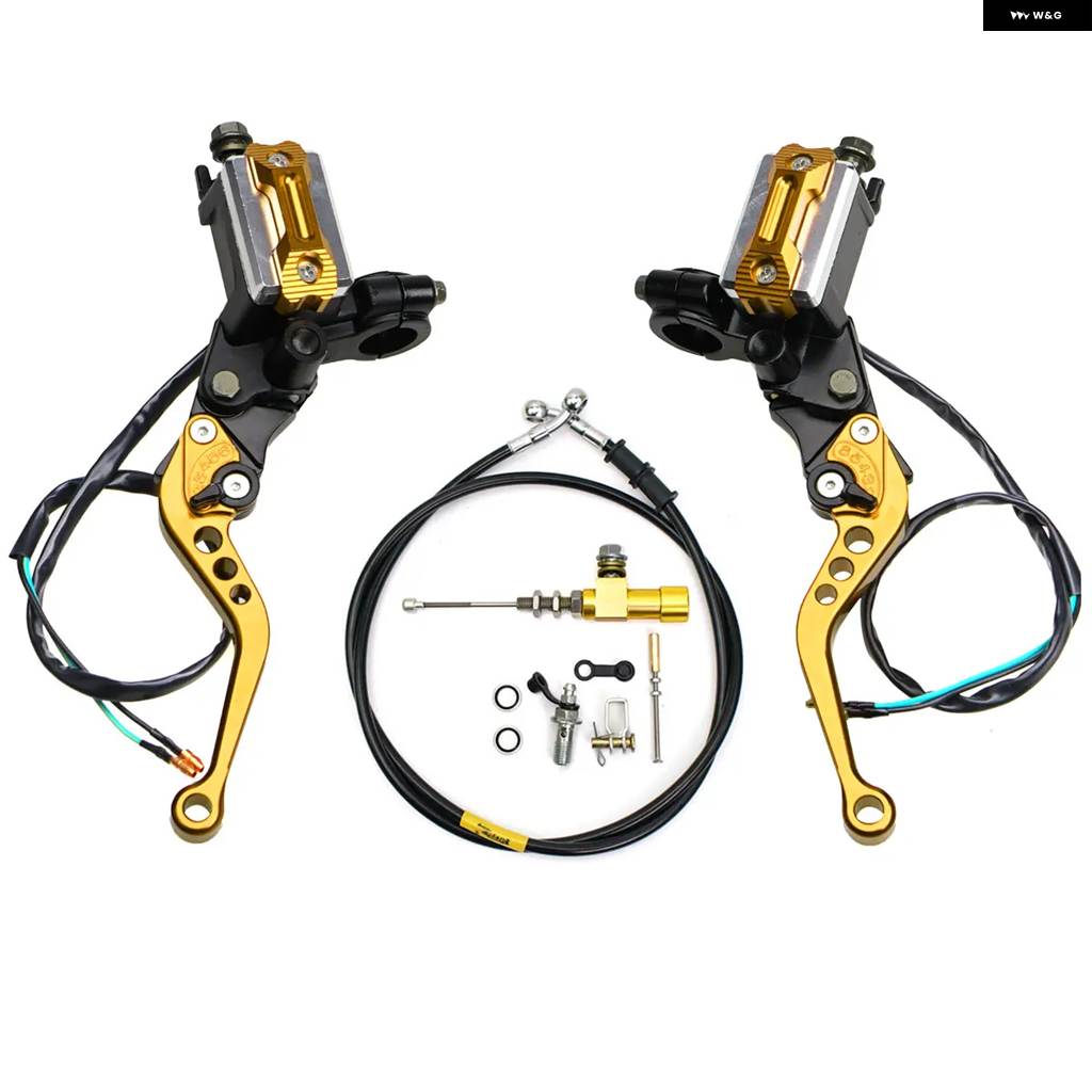 並行輸入品 22MM 7/8インチ モトブレーキ ポンプ レバー ハンドル 油圧 クラッチ ポンプ マスター シリンダー レーシングホース ヤマハ カワサキの画像