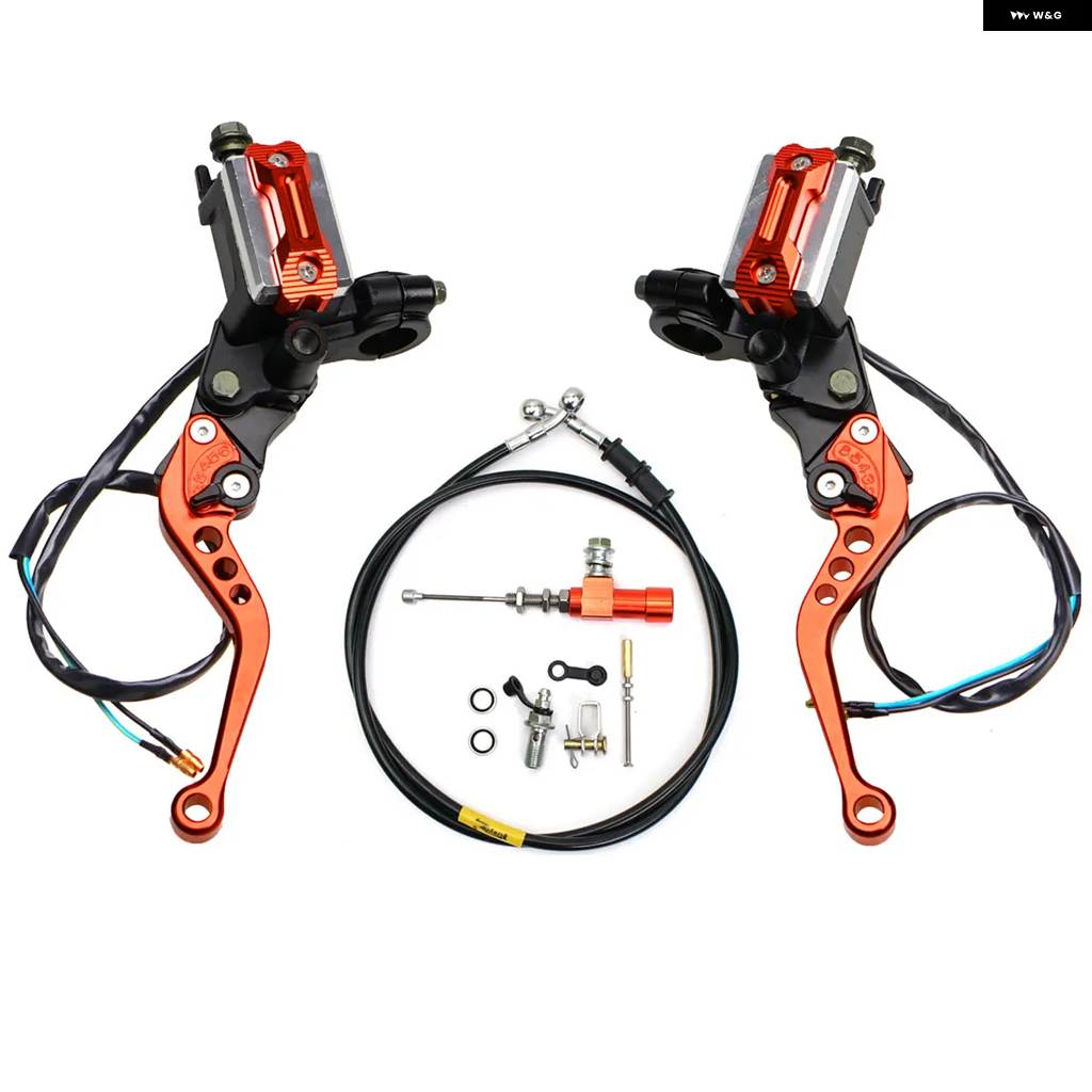 並行輸入品 22MM 7/8インチ モトブレーキ ポンプ レバー ハンドル 油圧 クラッチ ポンプ マスター シリンダー レーシングホース ヤマハ カワサキの画像