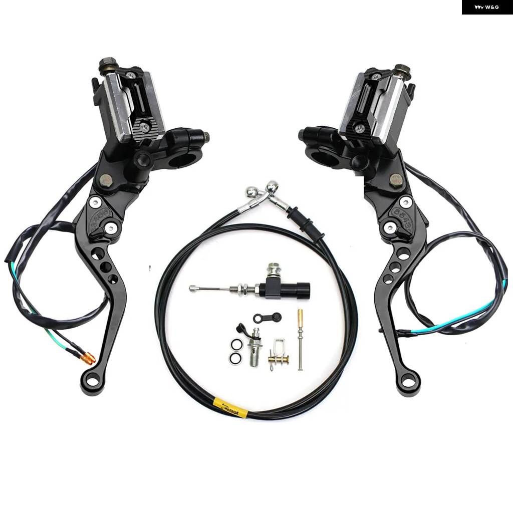 並行輸入品 22MM 7/8インチ モトブレーキ ポンプ レバー ハンドル 油圧 クラッチ ポンプ マスター シリンダー レーシングホース ヤマハ カワサキの画像