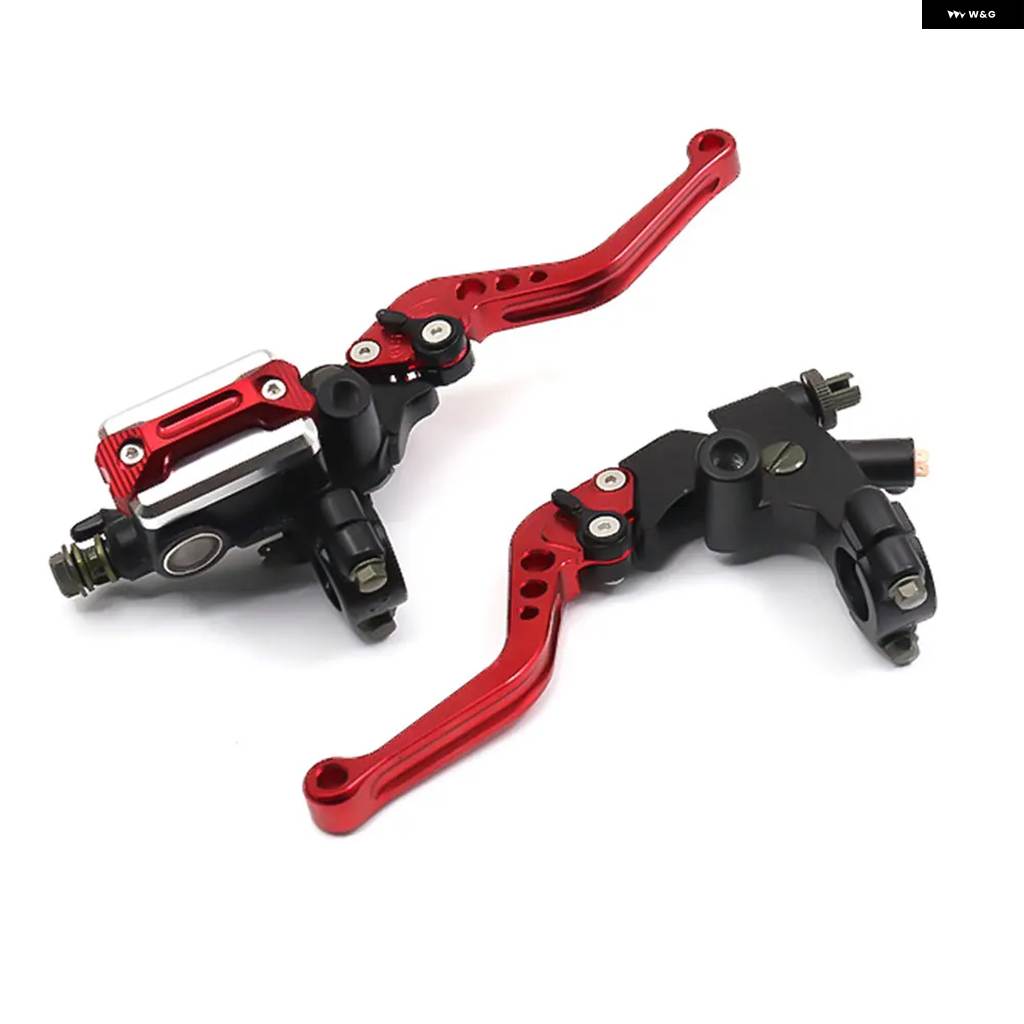並行輸入品7/8 22CM オートバイ ハンドルバー レバー マスター シリンダー レバー 油圧 ブレーキ ポンプ クラッチハンドル リザーバーセット ホンダ_2